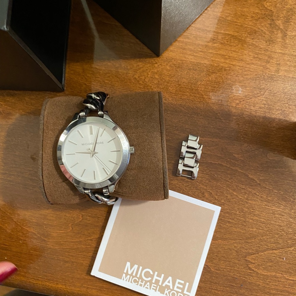 Michael Kors Silver Chain watch